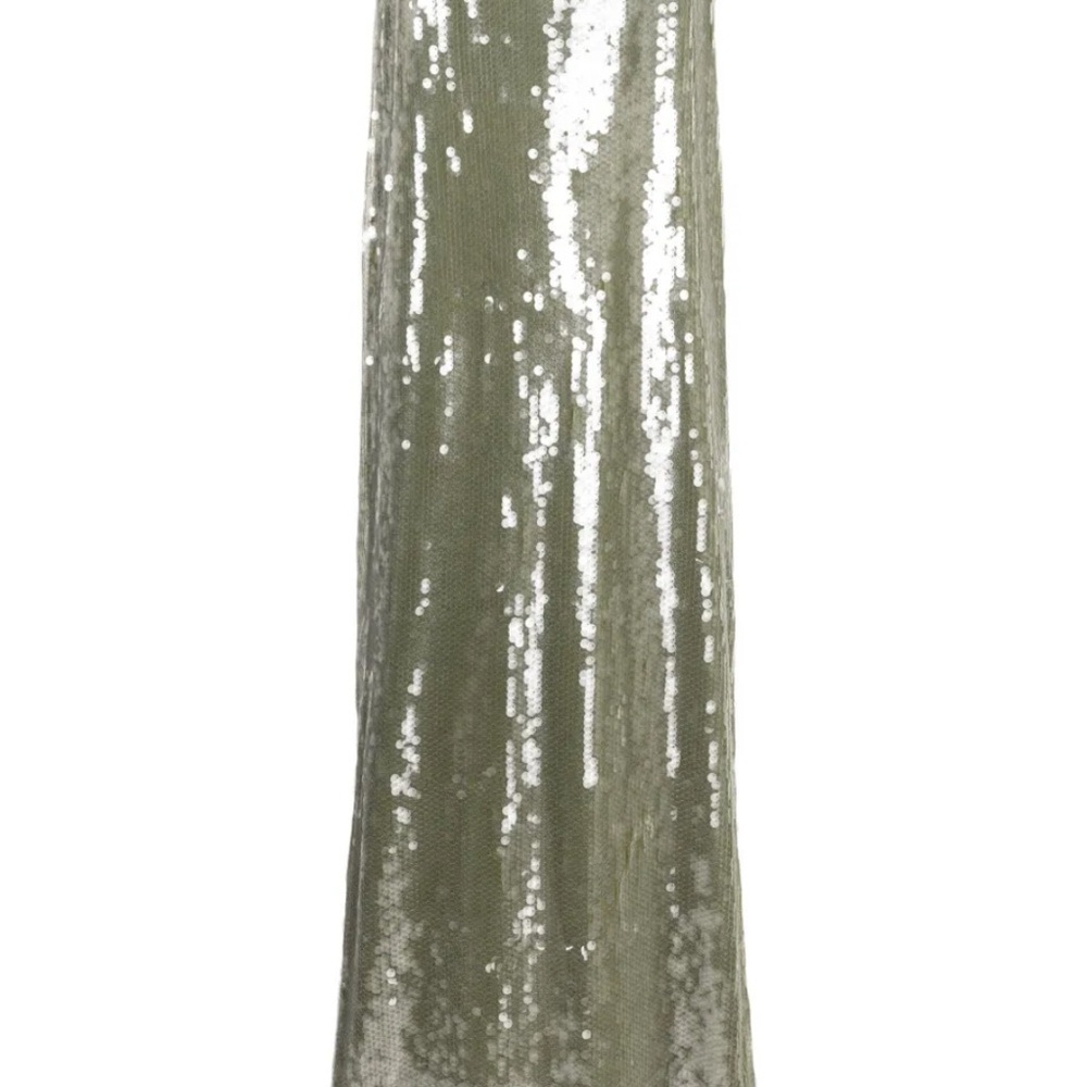 STAUD Shimmering Silver maxi dress